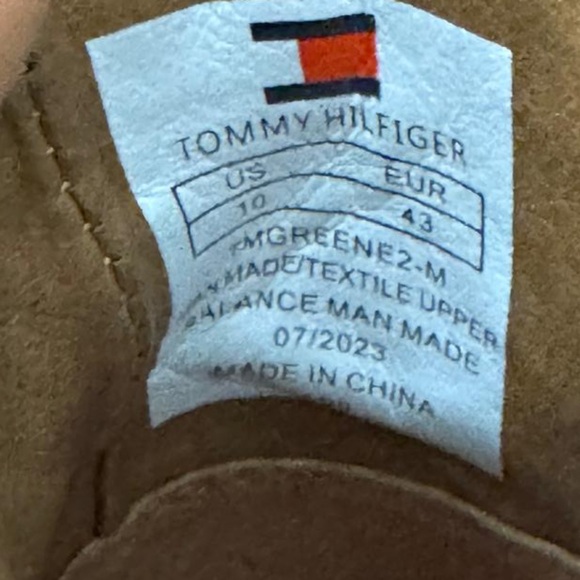 Tommy Hilfiger Men's Brown Leather Boots Size 10 - Picture 2 of 10